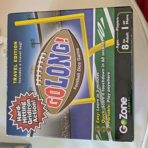 Go Zone Other - Football Dice Game Travel Edition Portable board game family party fun